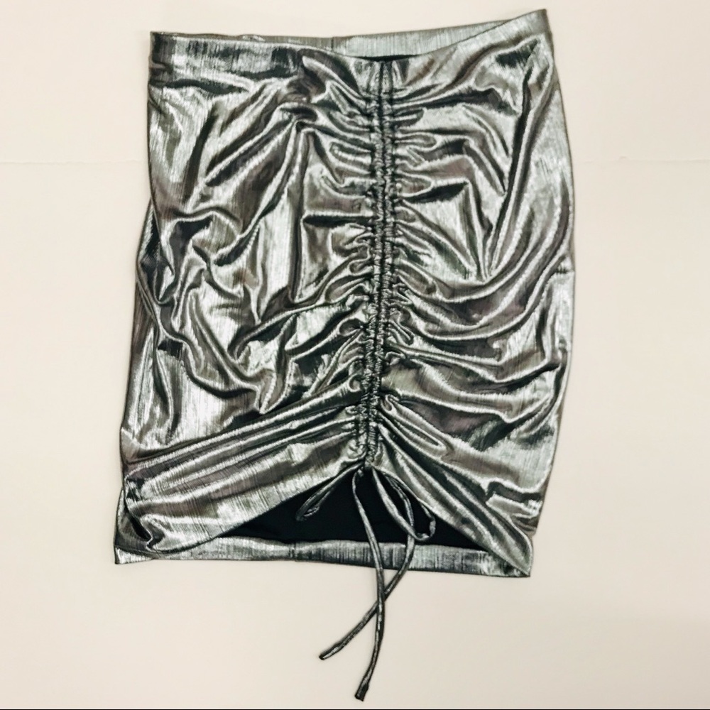 Guess Metallic Midi Skirt - Picture 2 of 6